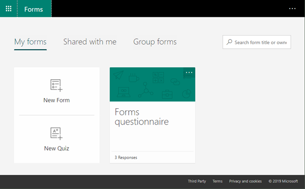 microsoft forms