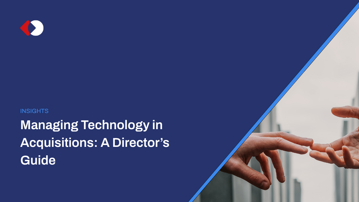 Managing Technology in Acquisitions: A Director's Guide entrustIT